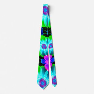 Unique Colourful Flower Pattern Tie