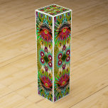 Unique Colourful Jewel Graphics USA Wine Gift Box<br><div class="desc">Style: Wine Gift Box Dress up any bottle in a beautiful custom wine box! Just as special as the gift, you can customise a wine box with your own design for a gift-wrap you’ll be proud to show off. Made with sturdy cardstock, this wine box can hold most 1.5L wine...</div>
