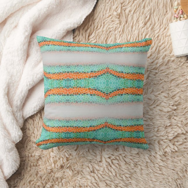 Unique Colourful Triangle Pattern Cushion (Blanket)