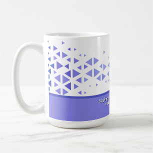 Unique Colourful Triangle Pattern & Quotes Coffee Mug