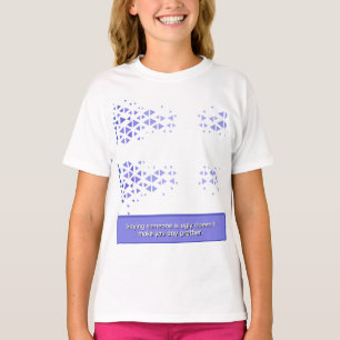 Unique Colourful Triangle Pattern & Quotes T-Shirt