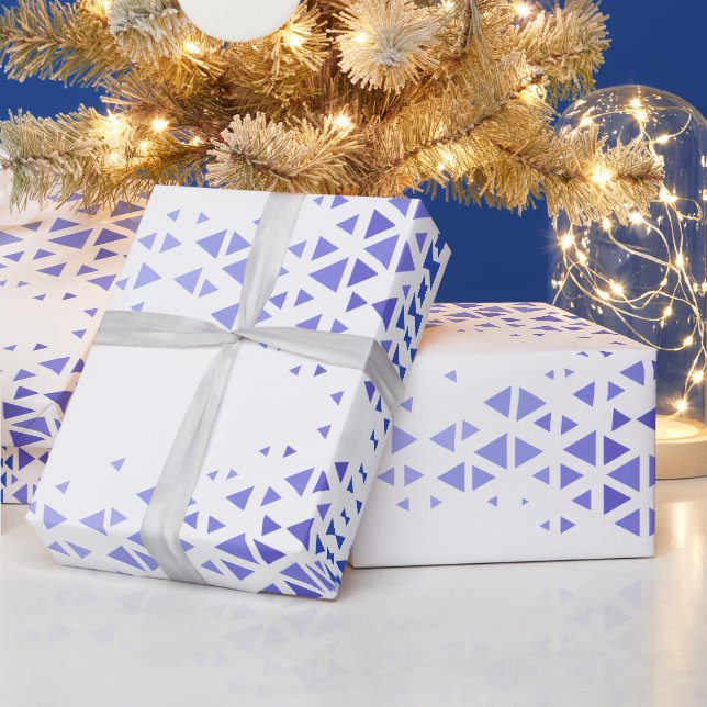 Unique Colourful Triangle Pattern & Quotes Wrapping Paper (Holidays)