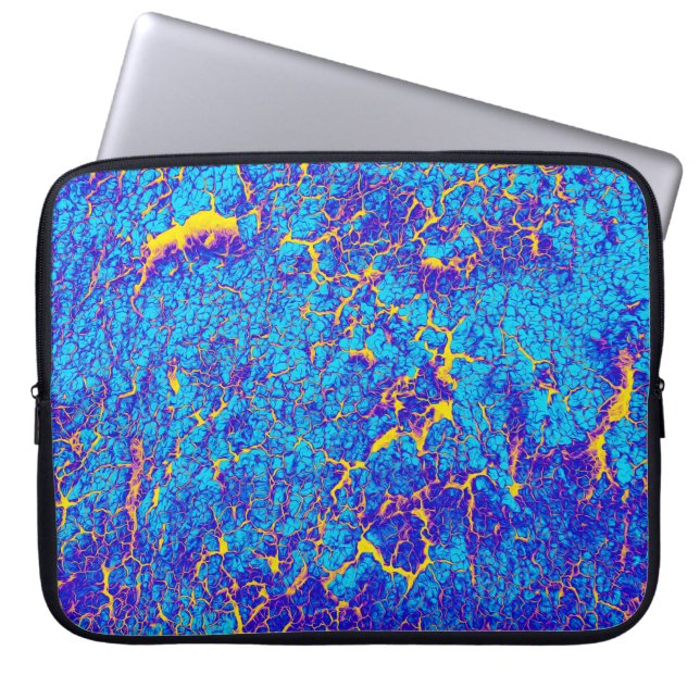 Unique Cool Digital Abstract Art Laptop Sleeve (Front)