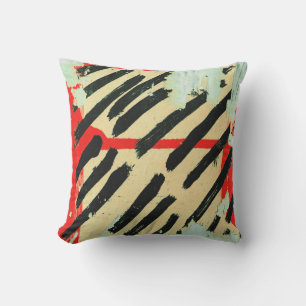 Unique Cool Worn Wall Paper Paint Cushion