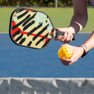 Unique Cool Worn Wall Paper Paint  Pickleball Paddle
