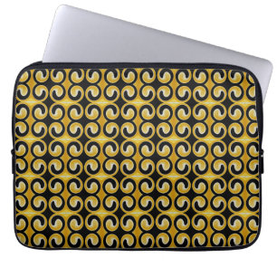 Unique Cool Yellow Pattern Laptop Sleeve