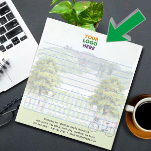 Unique Country Theme Corporate Logo Lined Notepad