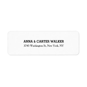 Unique Creative Plain White Stylish Family Name