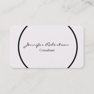 Unique Creative Simple Plain Unique Business Card