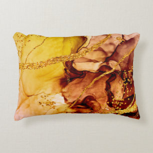 Unique creativity. Art&Gold. Inspired by the Sky. Decorative Cushion