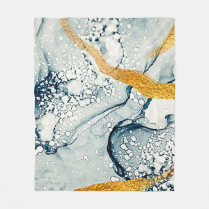 Unique creativity. Art&Gold. Inspired by the Sky. Fleece Blanket