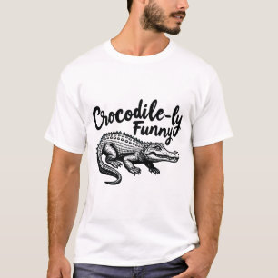 Unique Crocodile T-Shirt fun Graphic