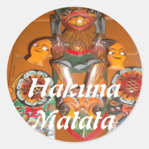 Unique Cultural Art - Sri Lankan/Indonesian Design Classic Round Sticker