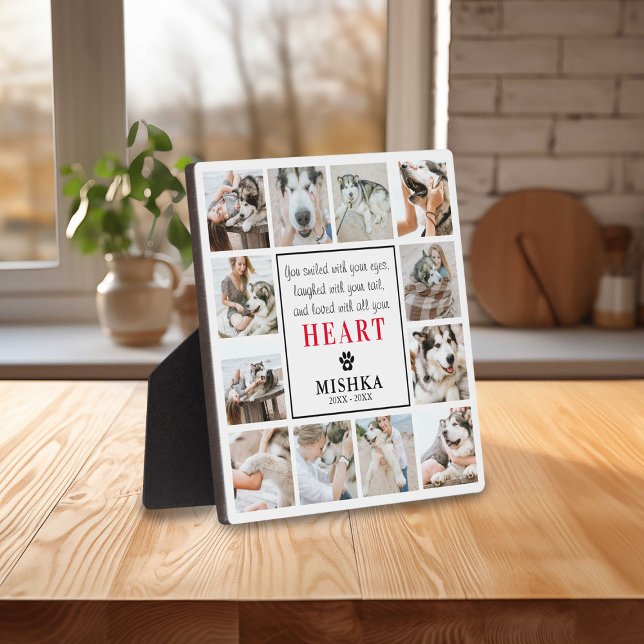 Unique Custom 12 Photo Pet Loss Dog/Cat Plaque (Creator Uploaded)