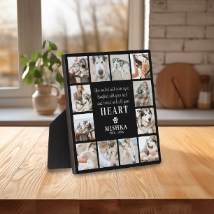 Unique Custom 12 Photo Pet Loss Dog/Cat Plaque