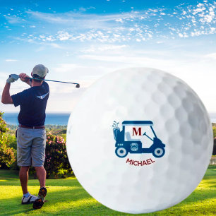 Unique Custom Golf Cart Monogram Name Balls