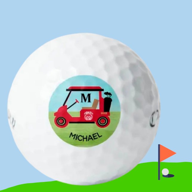 Unique Custom Golf Cart Monogram Name   Balls (Creator Uploaded)