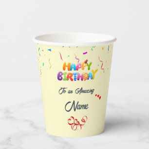 Unique Custom Paper Cups for Birthday Parties