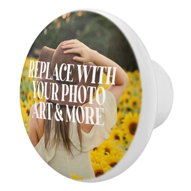 Unique Custom Personalised Ceramic Knob (Right)