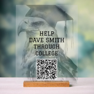 Unique Custom QR Code Acrylic Sign
