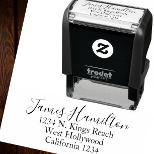 Unique Custom Signature Address Personalised Self-inking Stamp