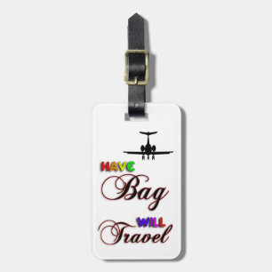 Unique Customisable Aeroplane Luggage Tag