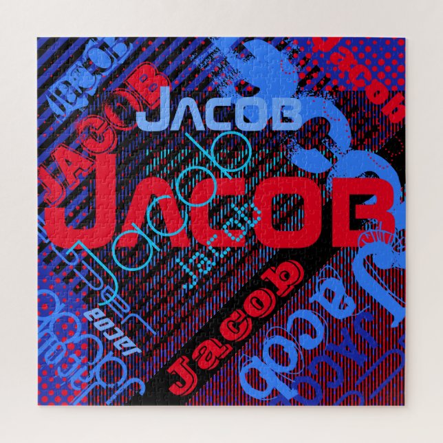 Unique Customisable Name | Fun Colourful & Creativ Jigsaw Puzzle (Vertical)