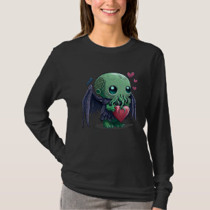 Unique Cute Cthulhu Valentines Day T-Shirt