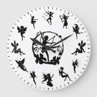 Unique Cute Fairy Black Silhouettes Themed