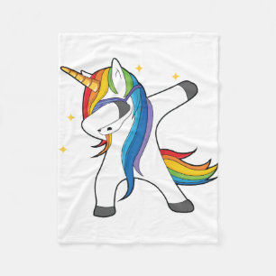 Unique Cute Unicorn Dabbing Blanket