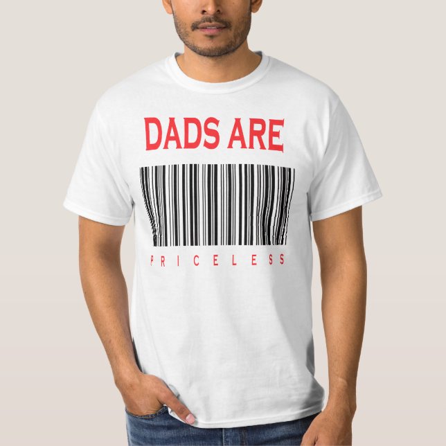 Unique Dads Are Priceless Father's Day T-shirts (Front)