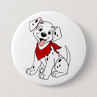 Unique Dalmatian Dog Design Button