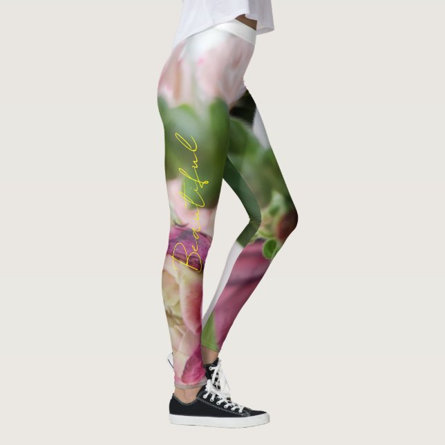 Unique design green alloys leggings (Right)