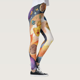 Unique design of the universe l Modern outer space Leggings