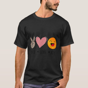 Unique Design Peace Love Joy Hapness Motivational  T-Shirt
