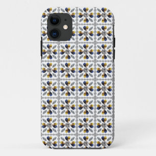 Unique Diamond Art, Yellow Blue in Heart Case-Mate iPhone Case