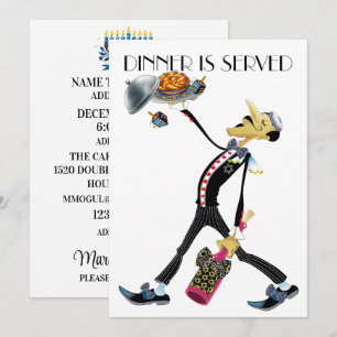 Unique Dinner / Gathering Waiter Series Hanukkah Invitation