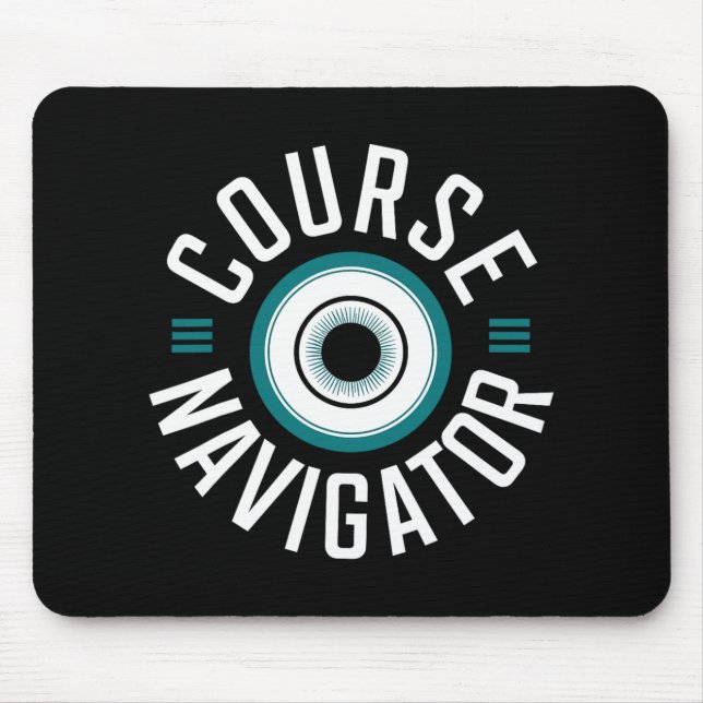 Unique Disc Golf Course Navigator Design For Enthu Mouse Pad (Front)
