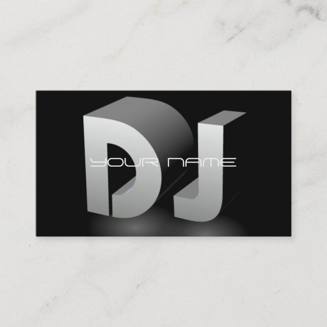 Unique DJ Business Card (Front)