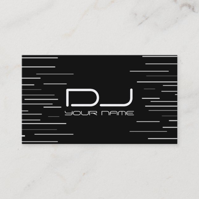 Unique DJ Business Card (Front)