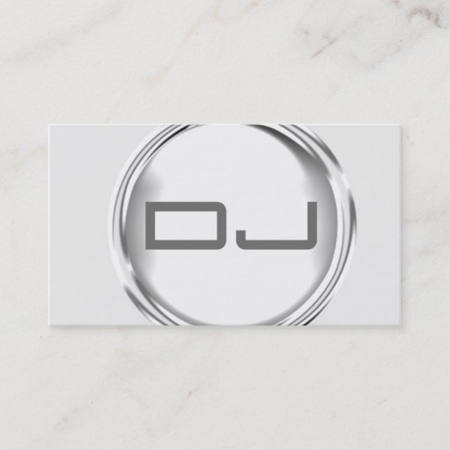 Unique DJ Business Card (Front)