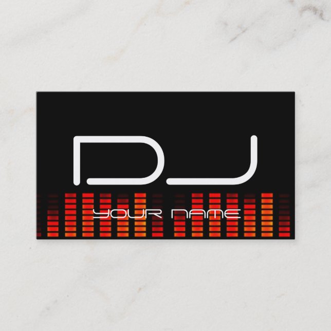 Unique DJ Business Card (Front)
