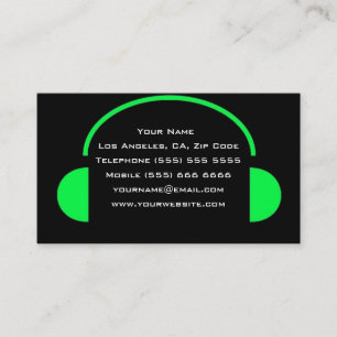 Unique DJ Business Card