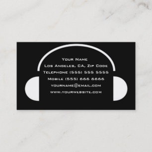 Unique DJ Business Card