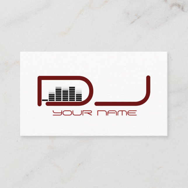 Unique DJ Business Card (Front)