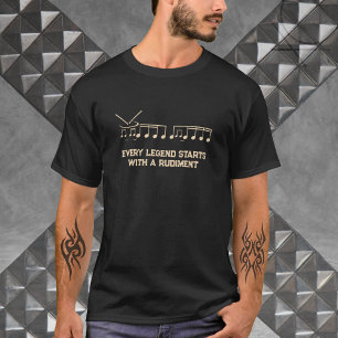 Unique Drummer Rudiment Musician T-Shirt