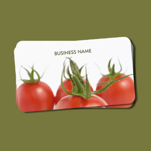 Unique Elegant Farmer Grocery Tomatoes Business Card