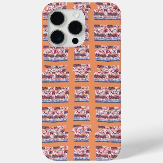 Unique Elegant Heart-Patterned Artwork for All Age Case-Mate iPhone Case (Back)