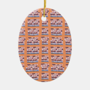 Unique Elegant Heart-Patterned Artwork for All Age Ceramic Tree Decoration
