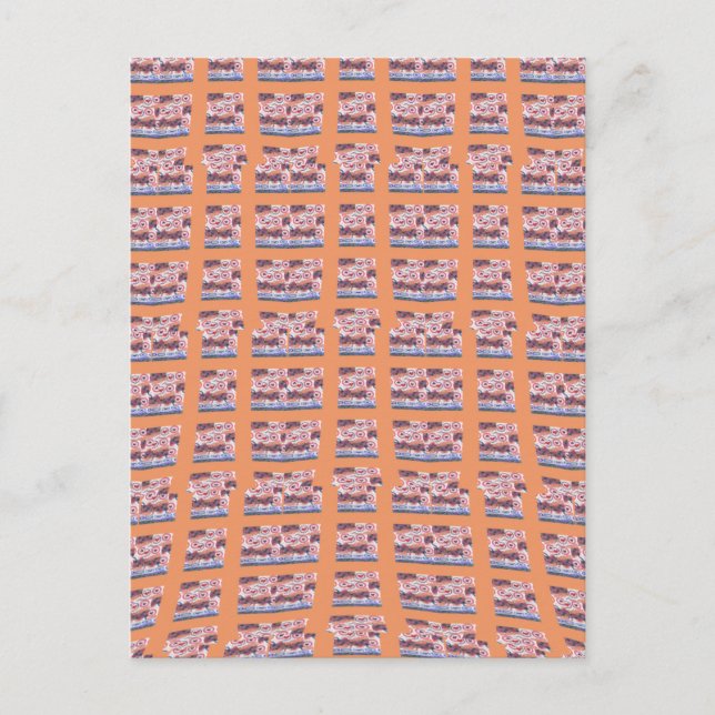 Unique Elegant Heart-Patterned Artwork for All Age Postcard (Front)